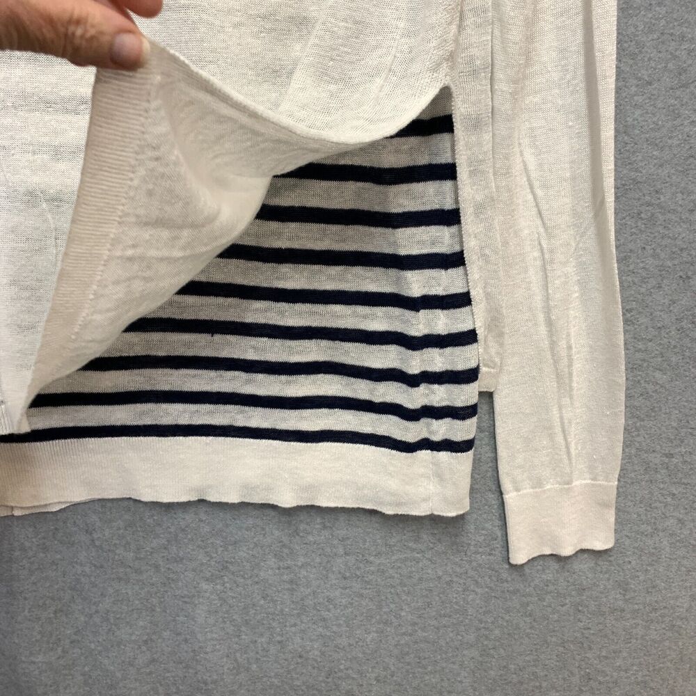 Tommy Bahama 100% Linen Knit Top Womens Small Coastal Nautical Lightweight - Picture 9 of 12